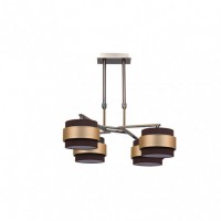 Distribuidor - Lâmpadas Diversas | Lâmpadas Modernas | LAMPARA 4X BREMEN CUERO/MARRON-ORO 4XE14 REGX60X60 CM Ref: 066484414